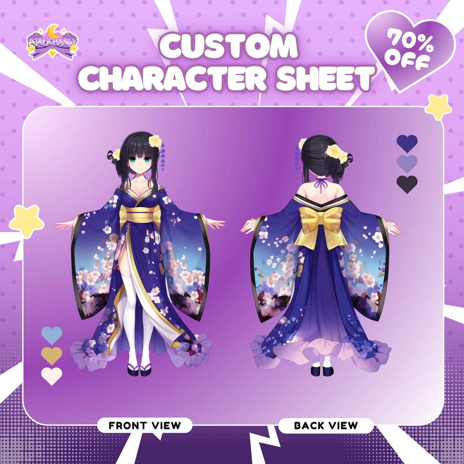 Custom Character Reference Sheet for Your Avatar | Custom Reference ...