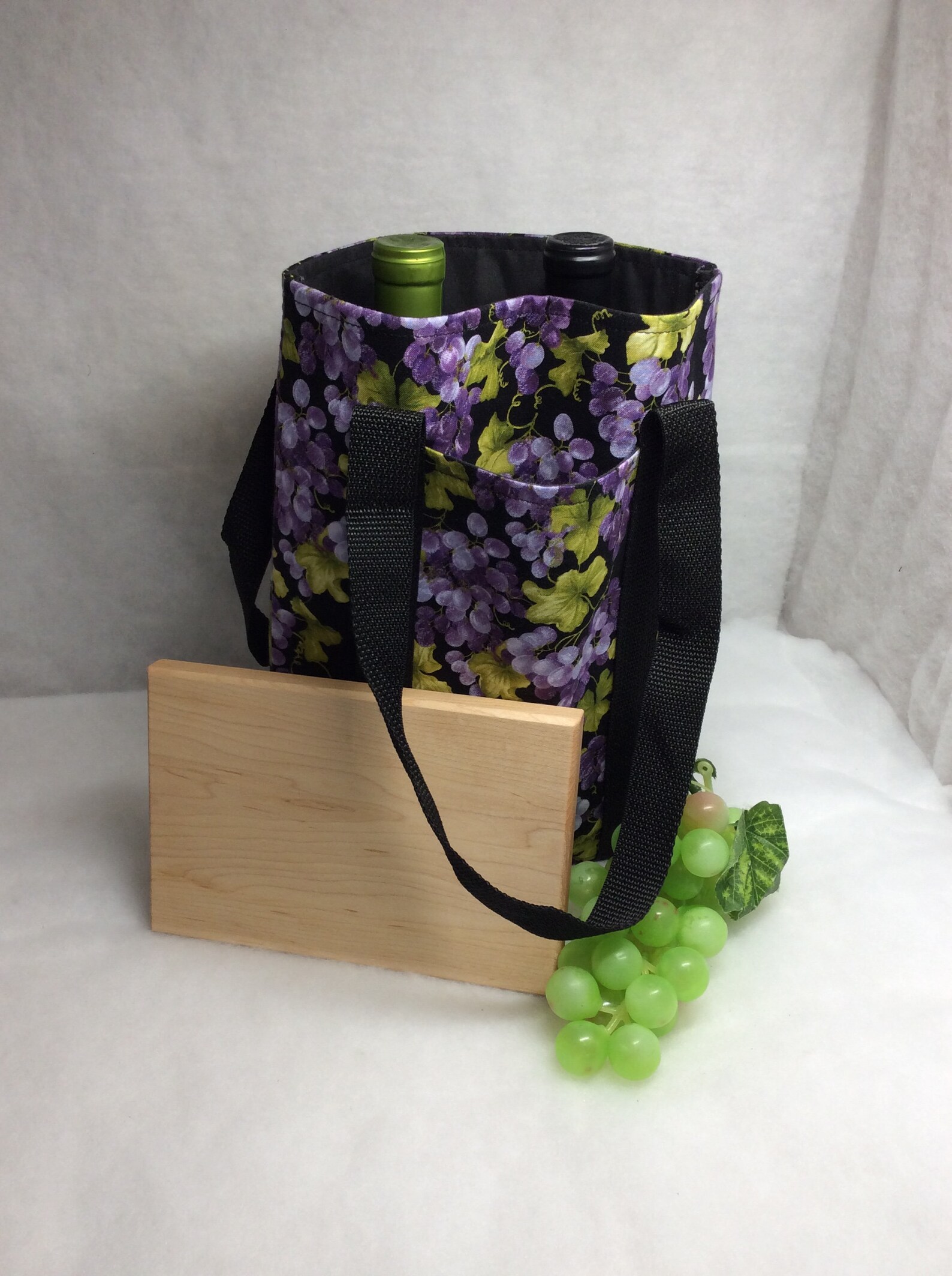 Made in Maine Beautiful Double Wine Bag With a Corkscrew and Etsy