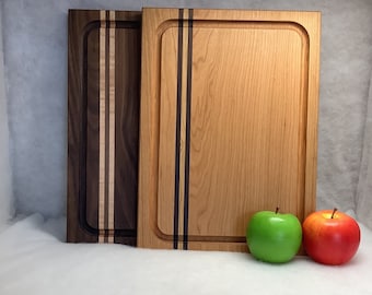 Made in Maine Hand Made Beautiful Large Grooved Cutting Board.   11” x 15”