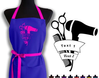 Personalised Apron Hairdresser Hair Salon