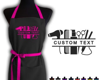 Personalised Apron Hairdresser Hair Salon