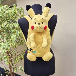 Cheeky Sparks Crochet Backpack – Handmade Soft Toy Bag for Kids – Gift for Boys and Girls