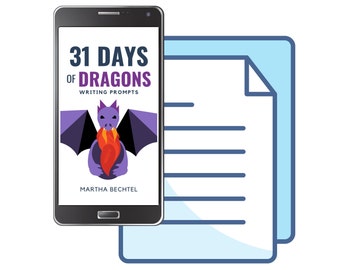 31 Days of Dragons: Writing Prompts (eBook, Digital Download, Printable, PDF)