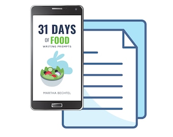 31 Days of Food : Writing Prompts (eBook, Digital Download, Printable, PDF)