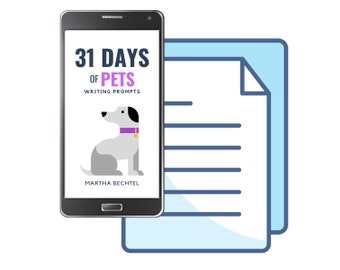 31 Days of Pets : Writing Prompts (eBook, Digital Download, Printable, PDF)