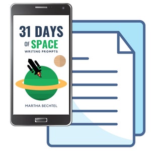 31 Days of Space: Writing Prompts (eBook, Digital Download, Printable, PDF)