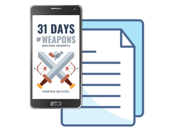 31 Days of Weapons : Writing Prompts (eBook, Digital Download, Printable, PDF)