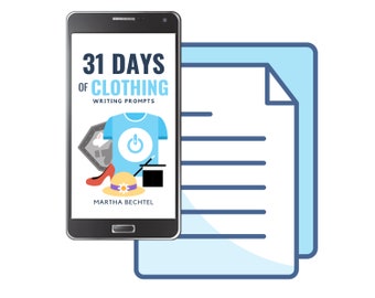 31 Days of Clothing: Writing Prompts (eBook, Digital Download, Printable, PDF)