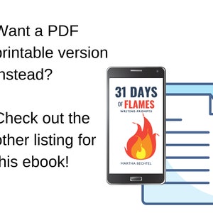 31 Days of Flames : Fantasy, Science Fiction, and Realistic Writing Prompts Digital Download epub eBook image 4