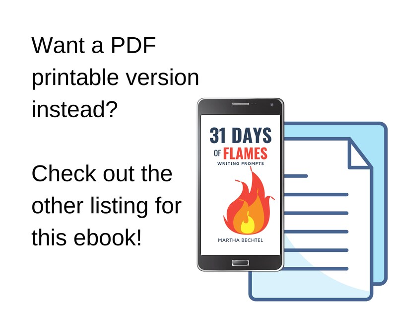 31 Days of Flames : Fantasy, Science Fiction, and Realistic Writing Prompts Digital Download epub eBook image 4