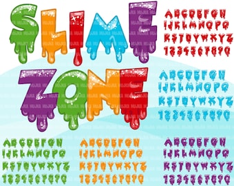 Halloween alphabet, Slime Alphabet clipart, Slime letters, dripping fonts, bloody alphabet, horror alphabet, halloween numbers png graphics