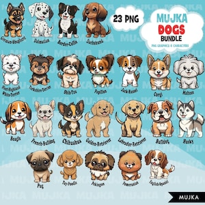 Dogs Png, Puppy Png, Pets Clipart Bundle, cute dogs clipart, best friends bundle, German Shepherd, Dalmatian, Border Collie, Maltese, Pug