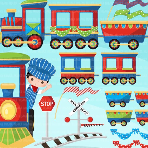 Train Clipart Boys Train Graphics. Cute Colorful Train Carts - Etsy Norway Train Clipart Boys Train Graphics. Cute Colorful Train Carts - Etsy Norway