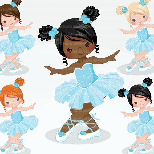 Ballerina Clipart Chic Ballet Characters Planner Sticker Etsy