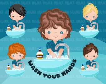 Bathroom Clipart Etsy