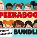Peekaboo Clipart Bundle, Peekaboo Girl, Peekaboo Boy, Best Friends ...
