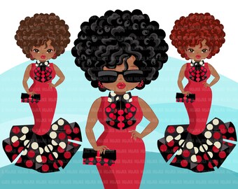 polka dot ankara designs