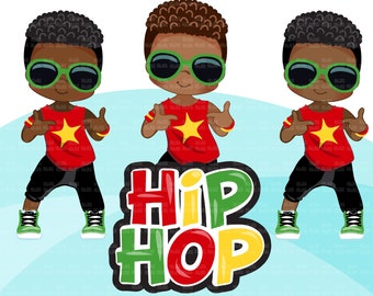 Hip hop clipart, hip hop music, dancer black boys, graffiti sublimation designs, music, hip hop art, digital download png graphics