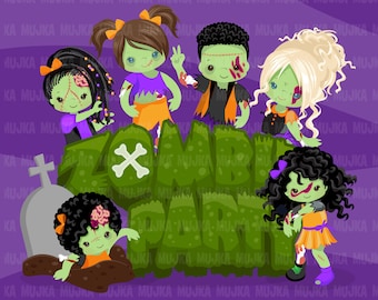 Halloween clipart, zombie kids png, zombie sublimation designs, halloween bundle, halloween png, halloween zombie, zombie digital download