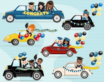 Class of 2021 png, Drive by Graduation parade clipart, seniors grads party, drive through limousine graphics, PNG clip art