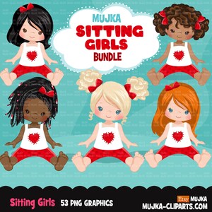 Valentinstag Clipart, kleine Mädchen bündeln, Schwestern, Freunde Sublimation, Valentinstag Geschenke, Sublimation Designs Grafiken, Png Clip Art
