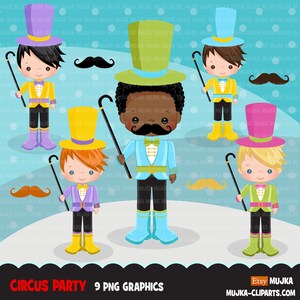 Circusjongens Clipart pastel Grote carnavalsafbeeldingen, circusmeester