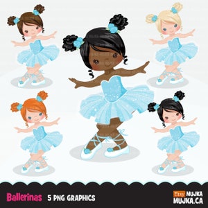 Ballerina Clipart, schicke Ballettfiguren, schwarz, Kartengestaltung, Planeraufkleber, Keks, tanzende Mädchen, blaues Tutu, Tänzerinnen, Mädchen