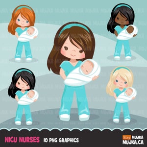 Clipart infermiera Nicu. Grafica bambina, medica, ospedaliera, adesivi per pianificatore, ricamo, disegni a sublimazione, nero, clip art neonato