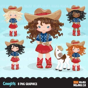 Cowgirl png, Cowboy png, Western png, Cowgirl png, Bauernhof Clipart, Wilder Westen png, kleines Mädchen png, schwarzes Mädchen png, niedliche Cowgirl-Designs