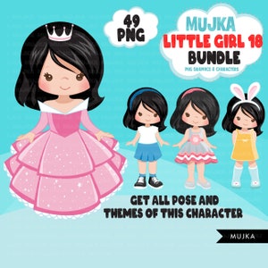 Pacote de png linda garota, arte de menina morena escura, adesivos digitais de menina, gráficos de aniversário, pacote de linda garota, adesivos de planejador