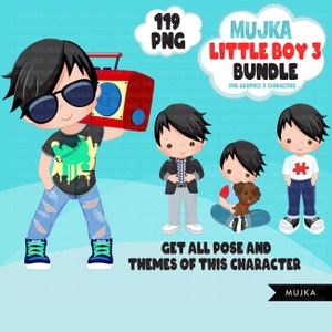 Süsser Junge png Bundle, Brünett Junge Magie, Süsser Junge Kunst, Kleiner Junge digitale Aufkleber, Süsses Junge bündel, Geburtstagskind, Planer Aufkleber