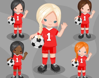 Clipart piłkarski, grafika sportowa, postacie piłkarzy, wzory sublimacji sublimacja grafika PNG