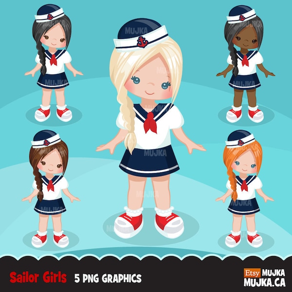 Sailor Girl Embroidery File Etsy