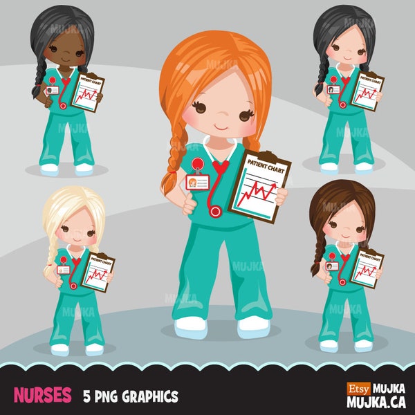 Infermiera Clipart, sublimazione infermiera progetta download digitale, Grafica ragazza, camicia infermiera Sublimation Designs, infermiera nera png