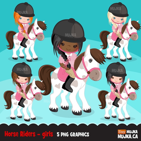 Horseback riding clipart, Equestrian clipart, horse riding, little girl png, horseback riding png, black girl png, farm png, country png