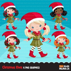 Elf clipart, kerst clipart, kerstelfen png, schattige elf sublimatie ontwerpen, elf png, snoepgoed clipart, Santa's helpers png