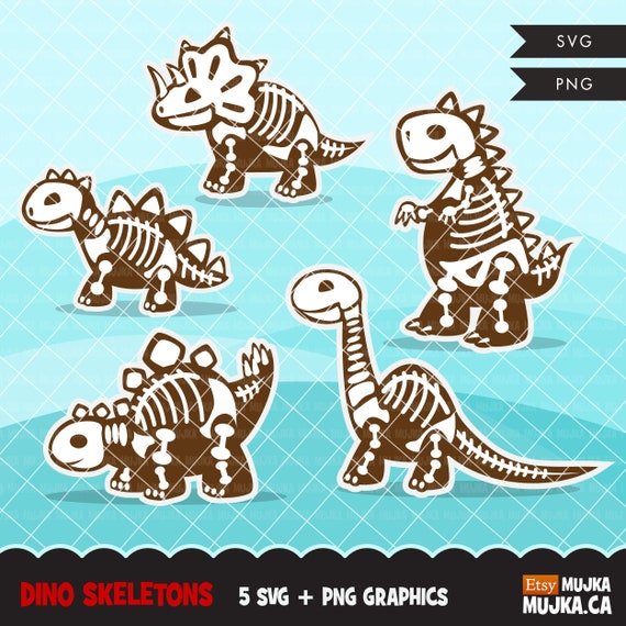 Download Dinosaur Fossil Svg Cutting File Dino Cricut Silhouette Cookie Design Embroidery Apparel Stickers Clip Art Jurassic By Mujka Design Inc Catch My Party