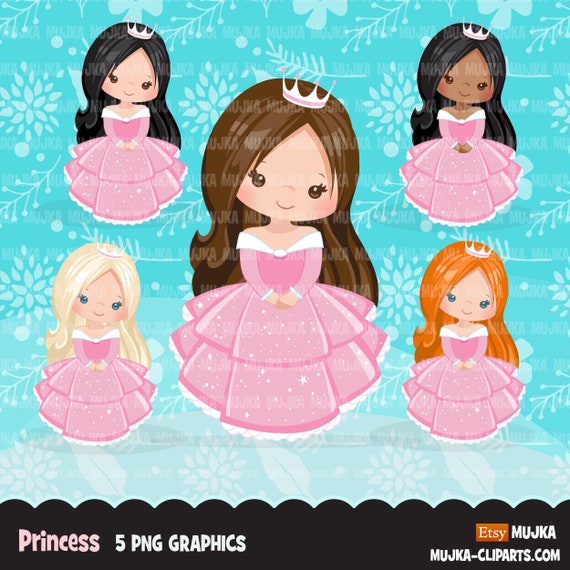 Prinzessin Clipart Marchengrafiken Madchen Geschichte Buch Etsy