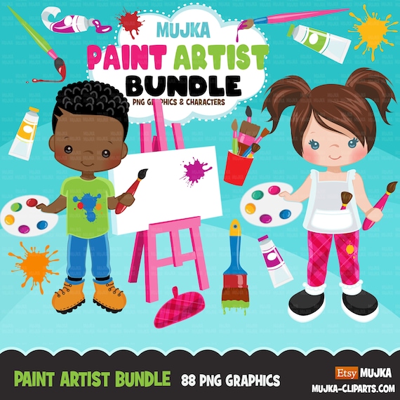 Artist painter boy Clipart – MUJKA CLIPARTS