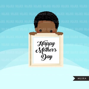 Peeking Boys Clipart. Kids peeking behind a frame, Sublimation Designs clip art, little boy with frame, mother's day, birthday invitation image 2