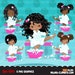 Spa png, spa clipart, spa birthday png, black girl spa clipart, spa sublimation designs, spa invitations, spa girls png, afro, self love png