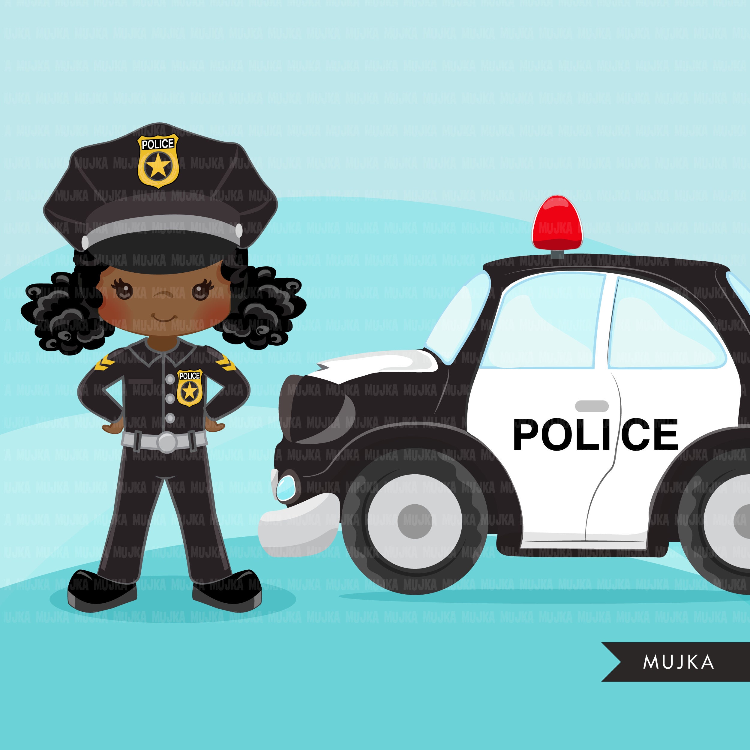 Cops, Police Officer Clipart, Boy Girl , Police Car, K9 Police Dog, Clip Art,  Profession Graphics - Etsy