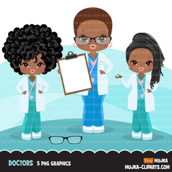 afro doctor clipart with scrubs patient chart graphics etsy afro doctor clipart with scrubs patient chart graphics cricut print and cut png t shirt designs medical clip art black woman