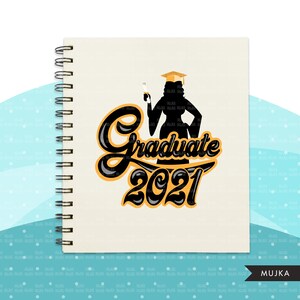 Grad Clipart, Graduation 2021 png, woman grad sublimation designs digital download, class of 2021 png, senior graduate women clip art image 7