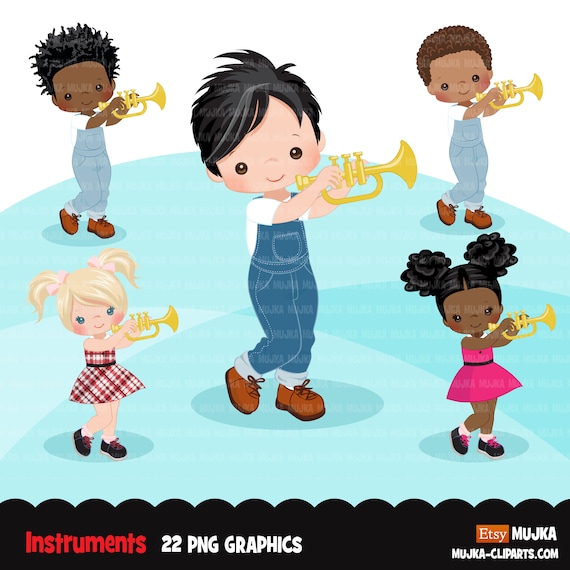 Trumpet clipart, Music Instruments clipart, education graphics, school band, musician sublimation graphics, PNG clip art Il_570xn