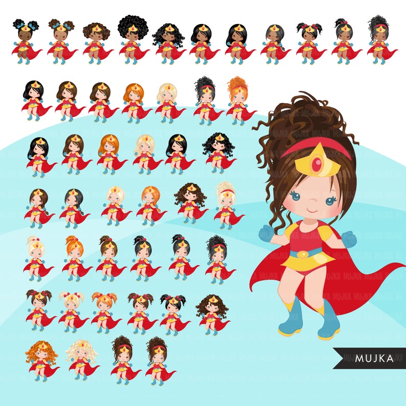 Superhero png, superhero birthday, superhero bundle, super hero girls, superhero invitation, superhero clipart, superhero sublimation design image 4