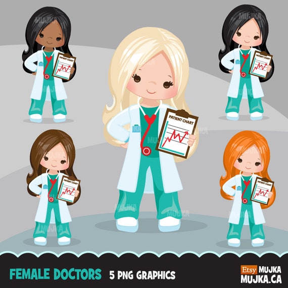 female medical doctor clipart