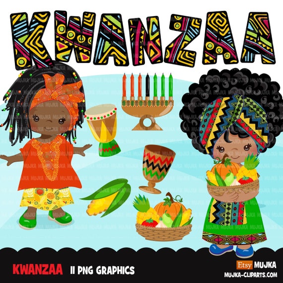 Kwanzaa Clipart Kwanzaa Png African Clipart Kwanzaa | Etsy