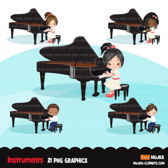Piano clipart, Music Instruments clipart, education graphics, school band, recital, musician sublimation graphics, PNG clip art Il_570xn