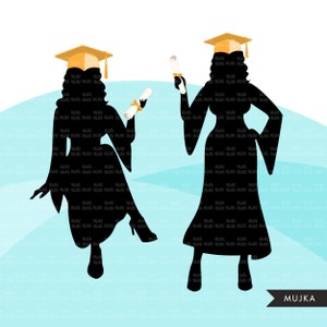 Grad Clipart, Graduation 2021 png, woman grad sublimation designs digital download, class of 2021 png, senior graduate women clip art image 9